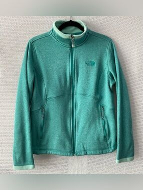 The North Face Women's Teal Green Full-Zip Fleece Jacket